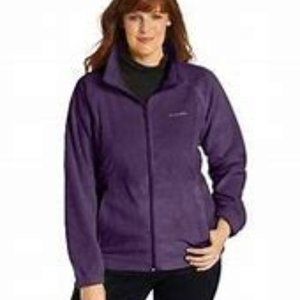 NWOT Columbia eggplant full zip fleece